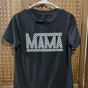 Black 'MAMA' Graphic T-Shirt NWOT